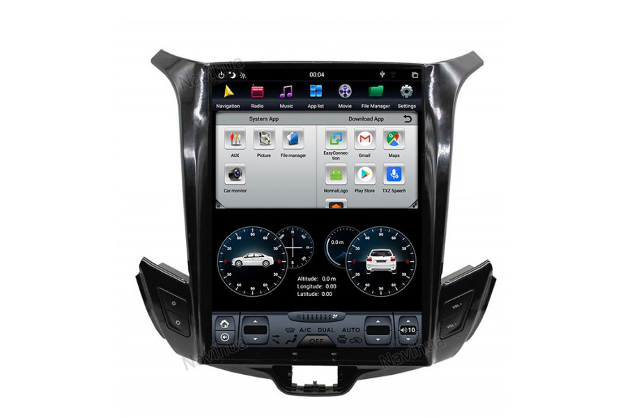 Chevrolet Cruze 2015 Tesla style 10.4 inch Android Car DVD Player 