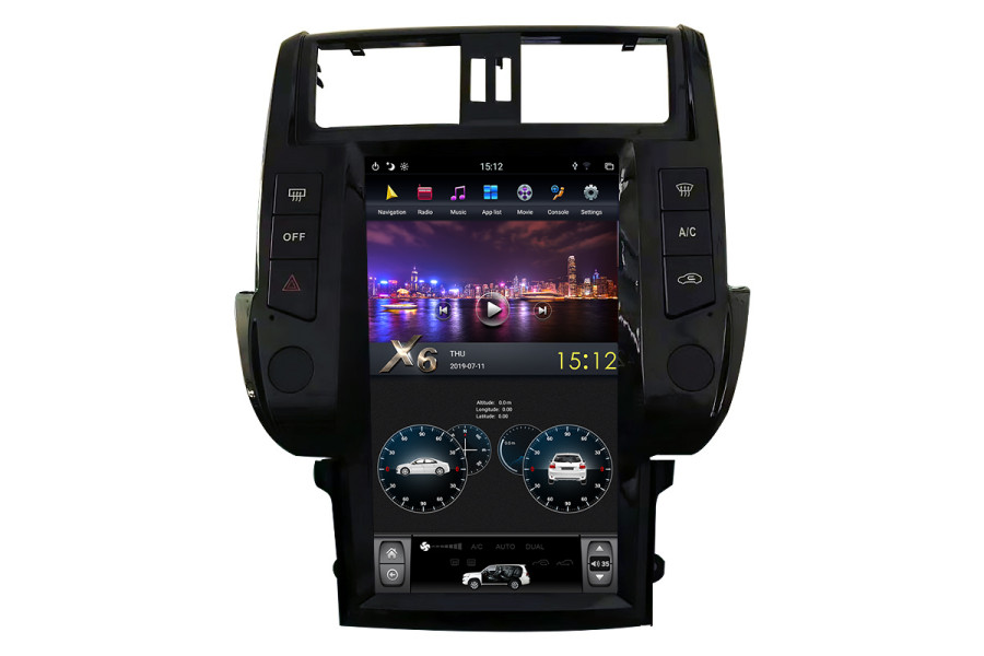 Toyota Prado 2010-2013 Tesla Style 13.6"  Android Car DVD Player