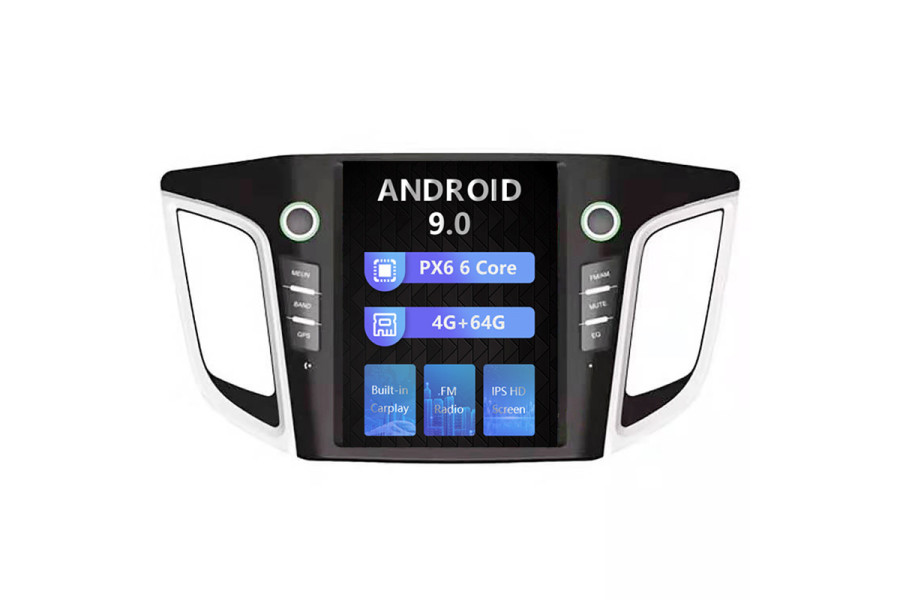 Hyundai IX25 Tesla style 10.4 inch Android Car DVD Player 