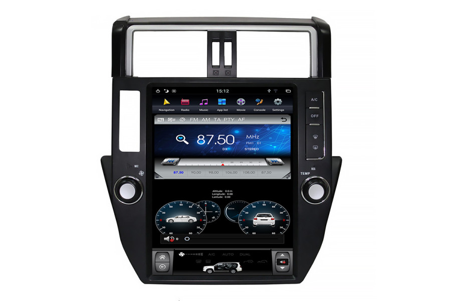 Toyota Prado 2010-2013 Tesla style 12.1 inch Android Car DVD Player 
