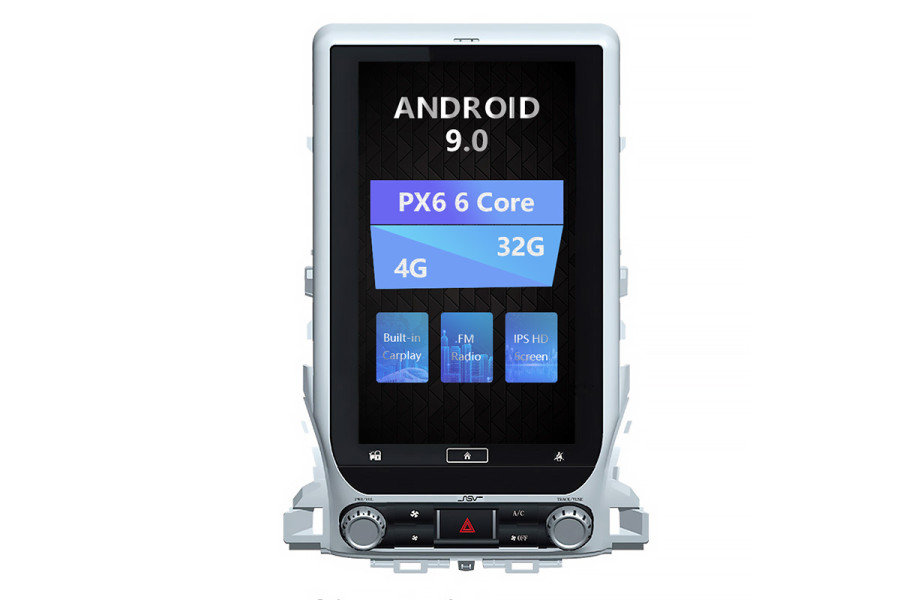 Toyota Land Cruiser 2016-2018  Tesla style 16 inch Android Car DVD Player 