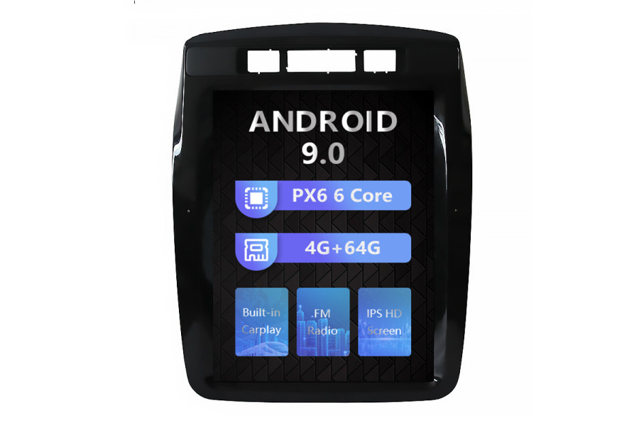 VW Touareg 2011-2017 Tesla style 10.4 inch Android Car DVD Player 