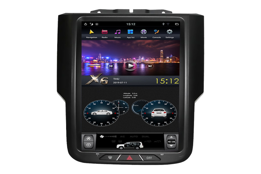 Dodge Ram 2011-2018 Tesla style 10.4 inch Android Car DVD Player 