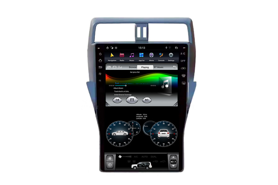 Toyota Prado 2018 Tesla style 13.6 inch Android Car DVD Player 