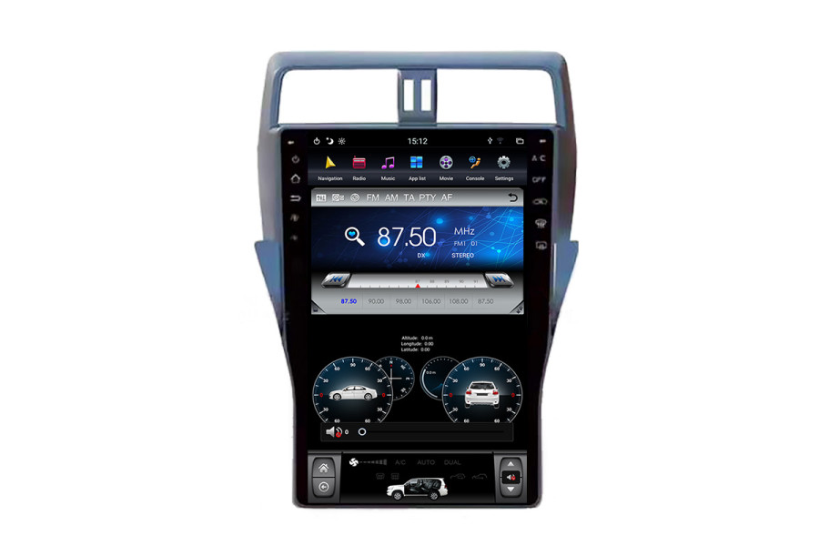 Toyota Prado 2018 Tesla style 13.6 inch Android Car DVD Player 