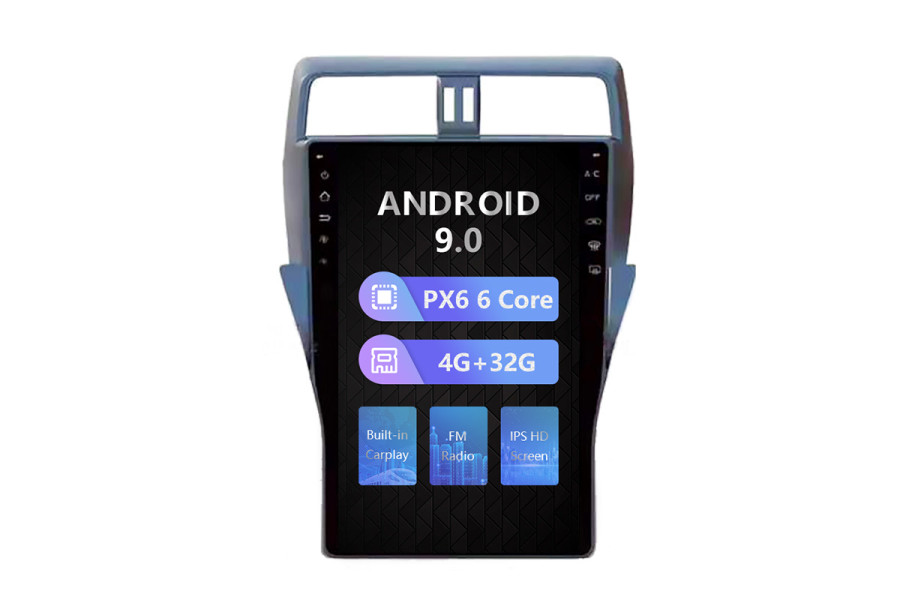 Toyota Prado 2018 Tesla style 13.6 inch Android Car DVD Player 