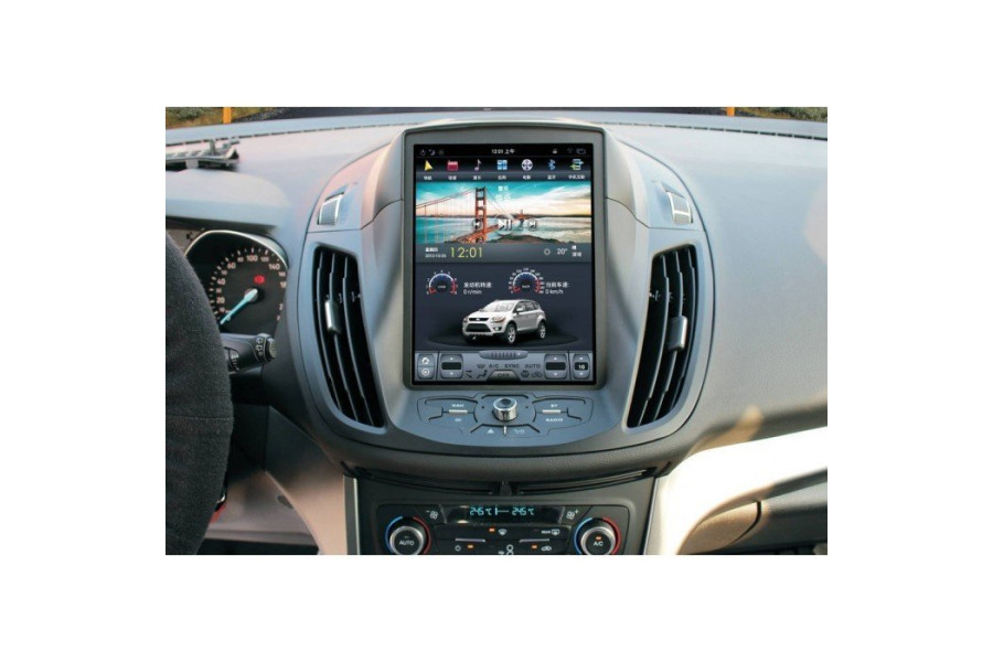 Ford Kuga radio upgrade retrofit tesla style 10.4 inch carplay android auto backup camera 2013-2017