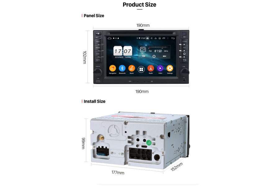 Kia sportage sorento ceed aftermarket radio upgrade carplay dab 