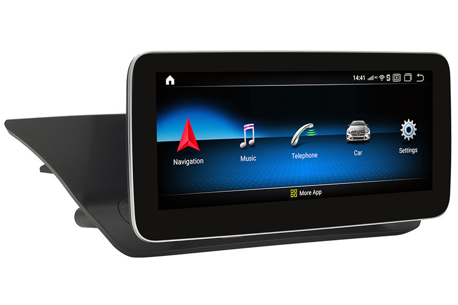 Mercedes-Benz E Class W212 LHD Aftermarket Radio Upgrade screen with carplay and a Free backup camera