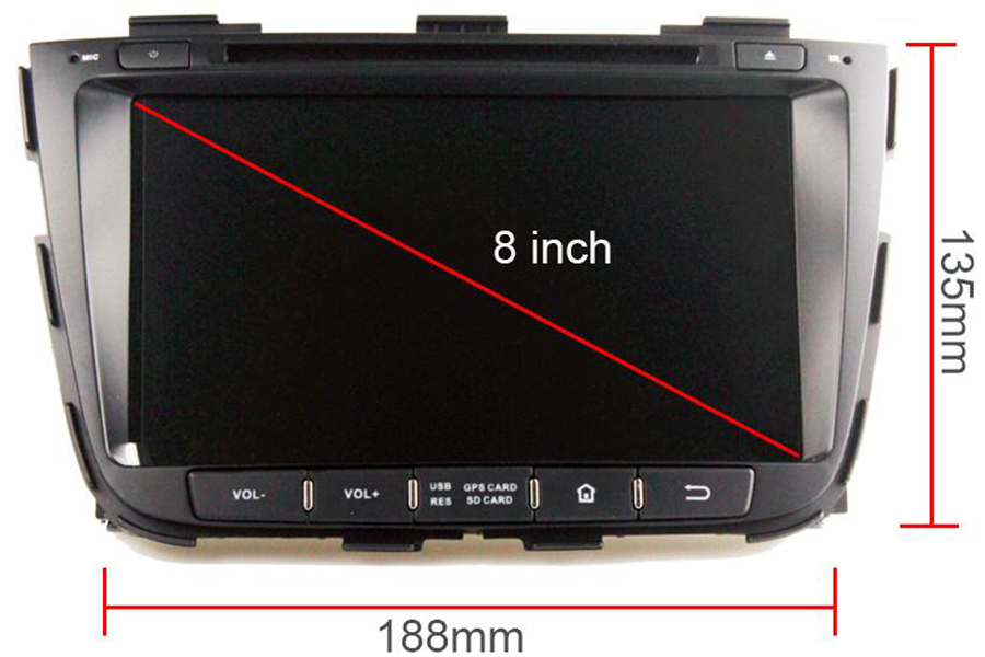 Kia Sorento 2013-2015 Autoradio GPS Aftermarket Android Head Unit Navigation Car Stereo 