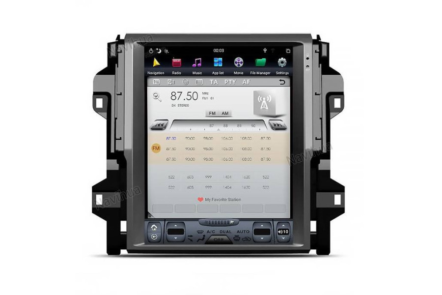 Toyota Fortuner 2016-2018 Tesla style 12.1 inch Android Car DVD Player 