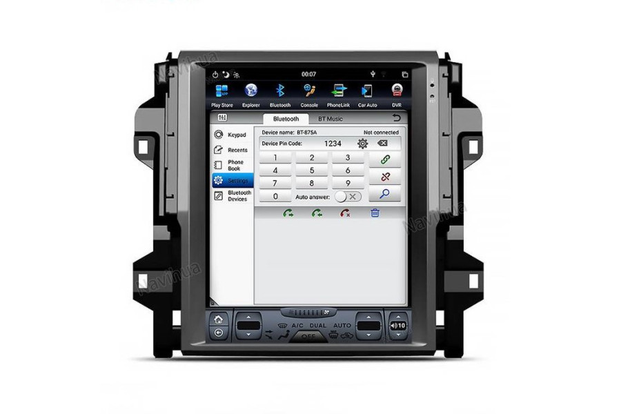 Toyota Fortuner 2016-2018 Tesla style 12.1 inch Android Car DVD Player 