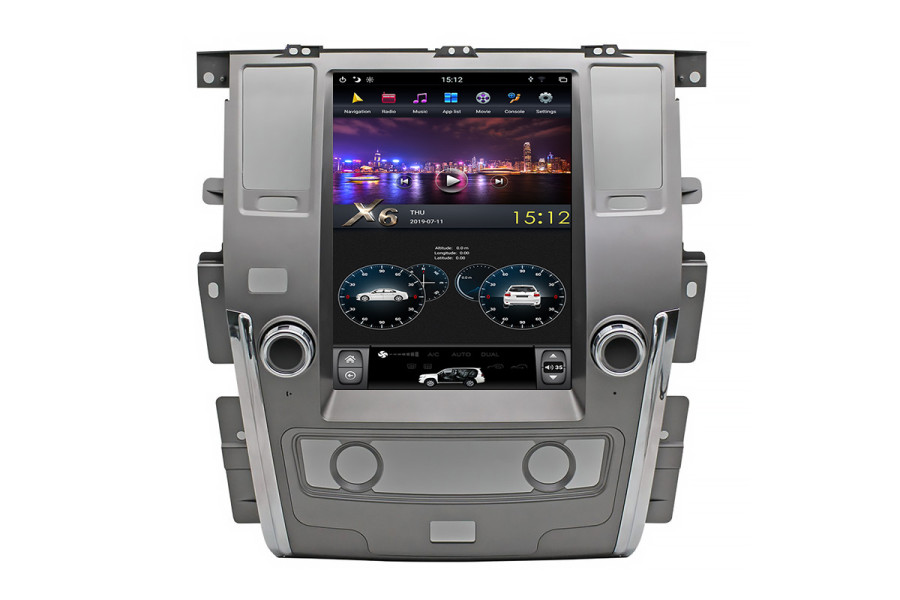 Nissan Patrol XE Tesla style 12.1 inch Android Car DVD Player 