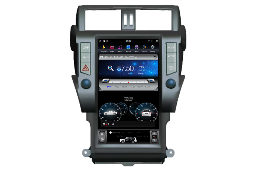 Toyota Prado 2014-2016 Tesla style 13.6" Android Car DVD Player