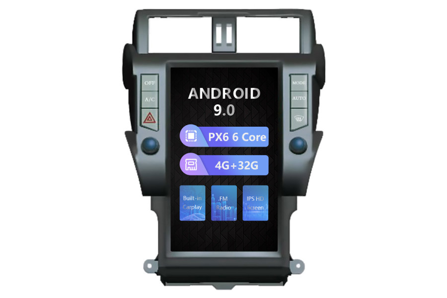 Toyota Prado 2014-2016 Tesla style 13.6" Android Car DVD Player