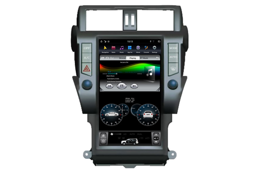 Toyota Prado 2014-2016 Tesla style 13.6" Android Car DVD Player