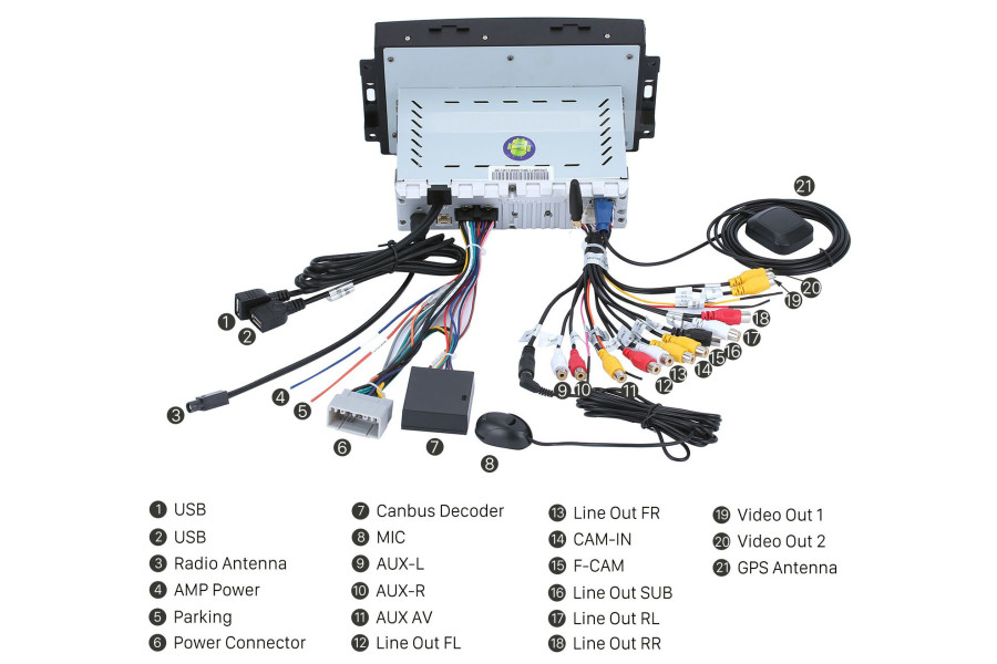 Dodge Factory 2004-2008 Autoradio GPS Aftermarket Android Head Unit Navigation Carstereo Carplay dab 