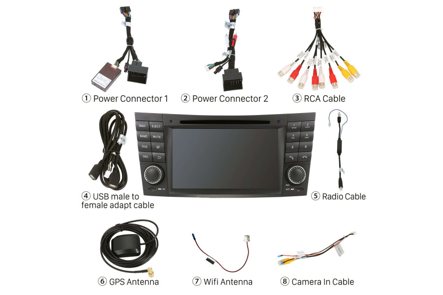 Mercedes-Benz CLS-Class (W219)/E-Class (W211)/G-Class (W463) Car Stereo 