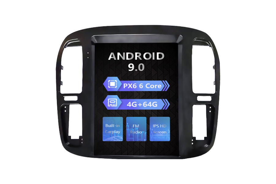 Toyota Land Cruiser LC100 1992-2002 Tesla style 12.1 inch Android Car DVD Player 