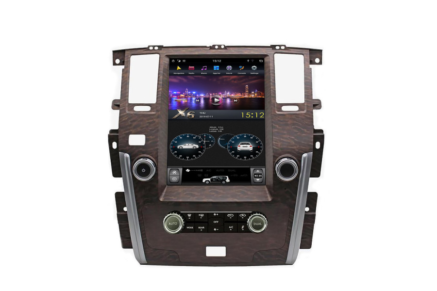 Nissan Patrol SE Tesla style 13.6 inch Android Car DVD Player 