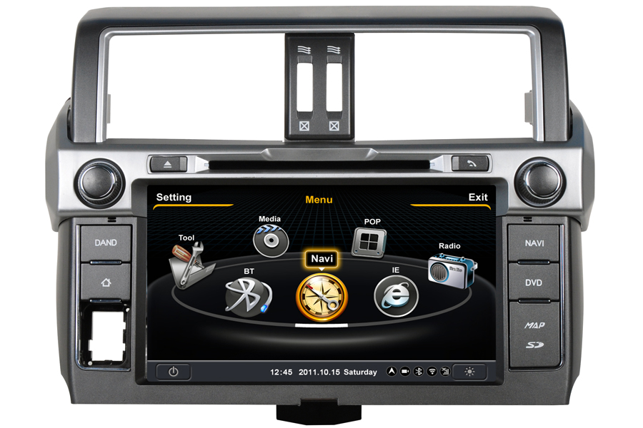 Toyota Land Cruiser Prado 2014 Autoradio GPS Aftermarket Android Head Unit Navigation Car Stereo 