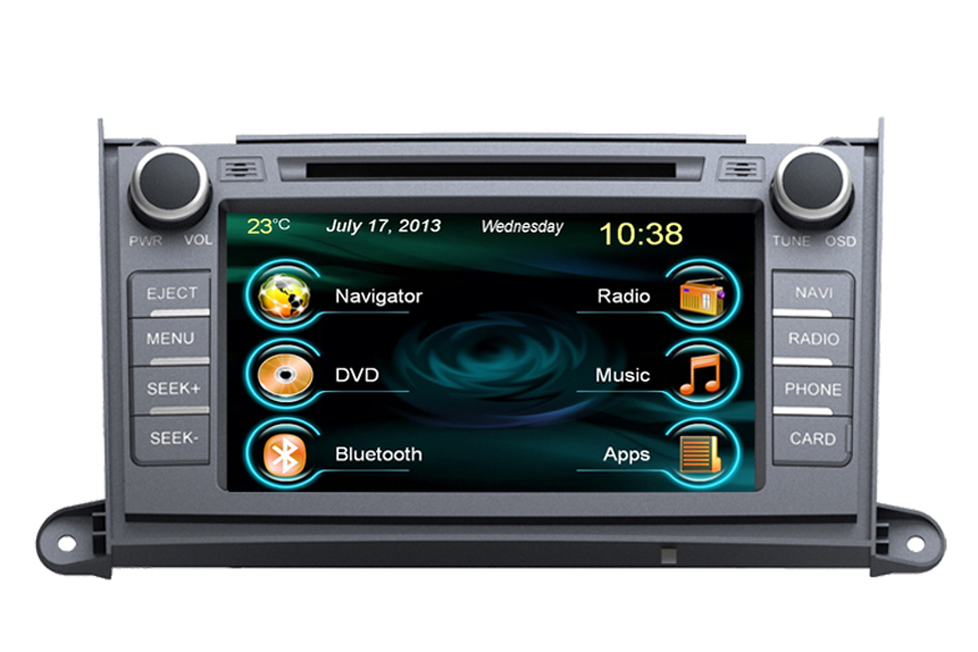 Toyota Sienna 2011-2013 Autoradio GPS Aftermarket Android Head Unit Navigation Car Stereo 