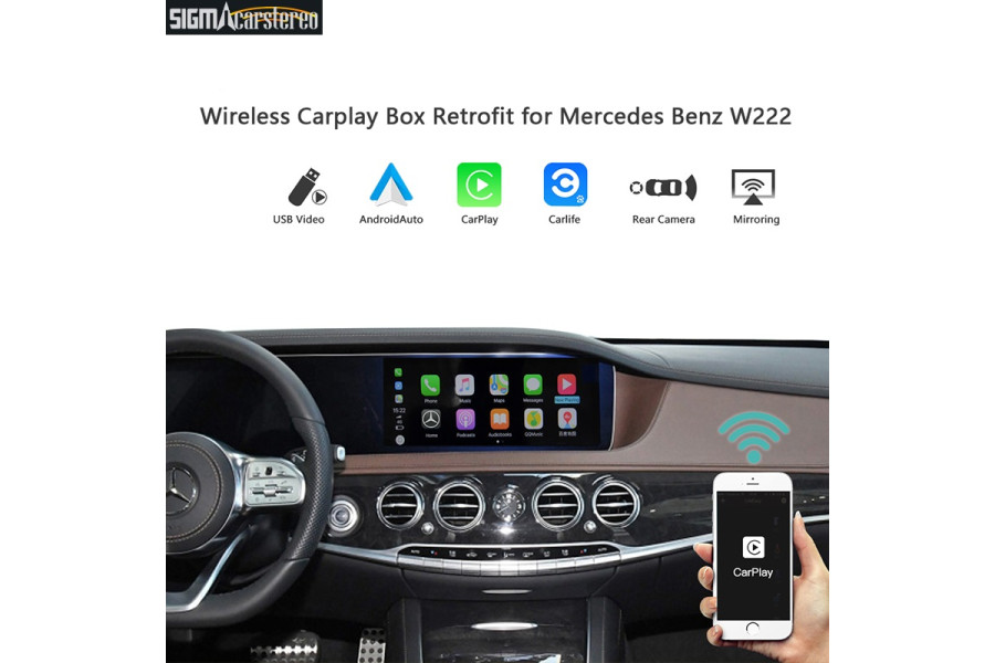 Mercedes Benz W222-1 MMI Wireless CarPlay Android Auto Smart Module 
