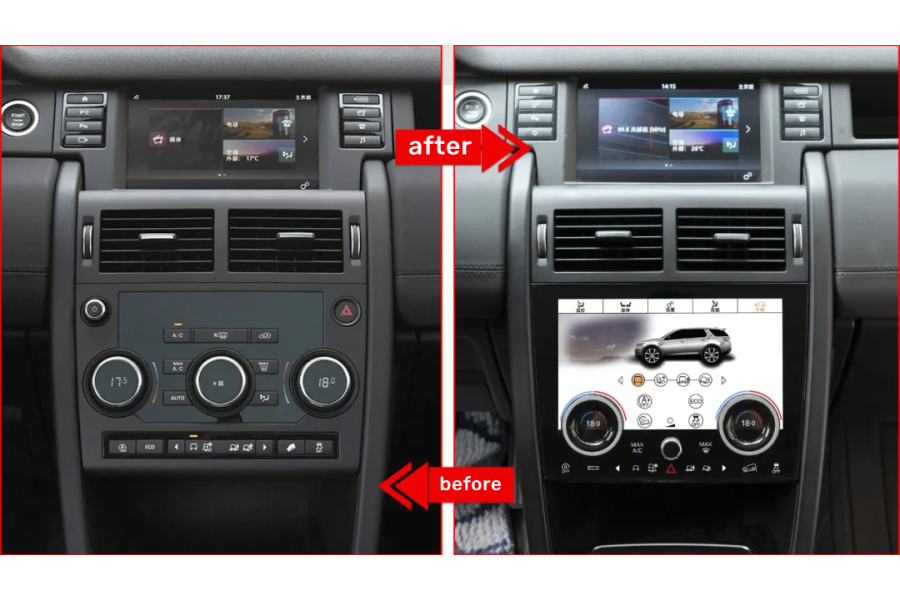 Land rover discovery sports 2011-16 Climate control AC Panel Upgrade Touch LCD Screen