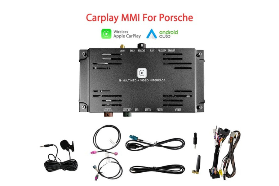 Porsche Macan PCM3.1 PCM4.0 Wireless Apple CarPlay Android Auto MMI Interface Adapter Prime Retrofit 2010-2016
