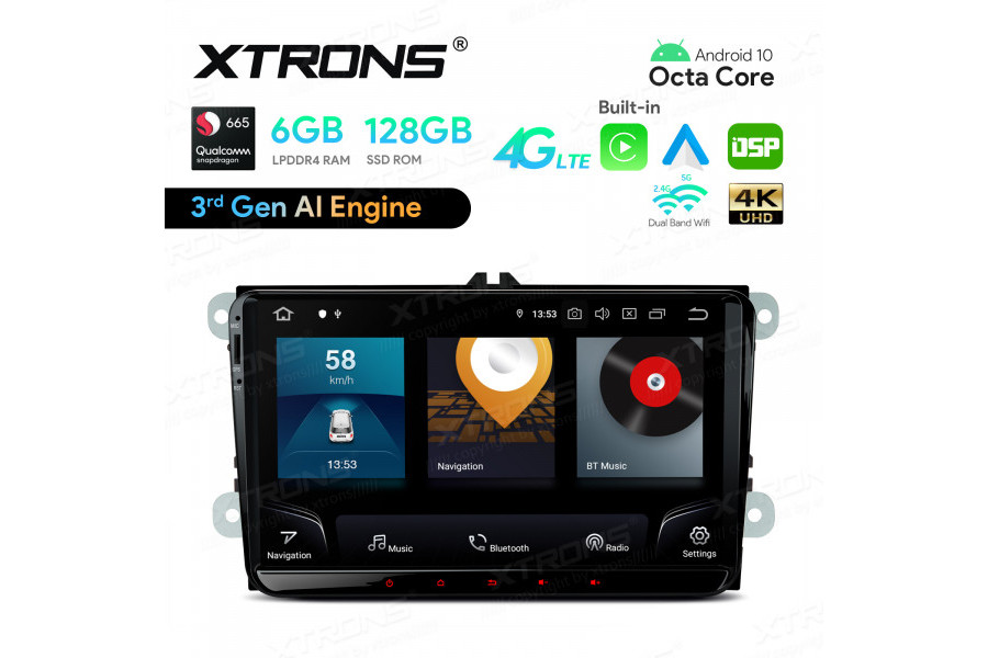 VW/SKODA/SEAT Car Stereo Navigation System Universal Custom Fit