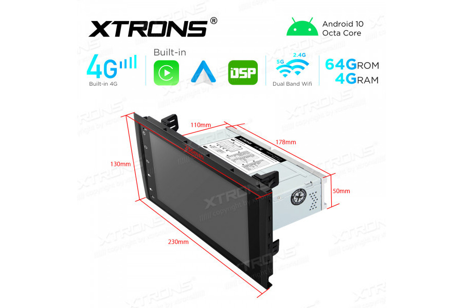 Integrated 4G: 8" Multimedia Navigation System Built-in CarAutoPlay and Android Auto and DSP For AUDI / SEAT dab 