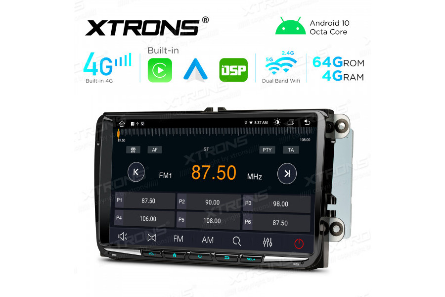 Integrated 4G: 9 inch Octa-Core Android Multimedia Navigation System CarAutoPlay & DSP For VW, Skoda and SEAT