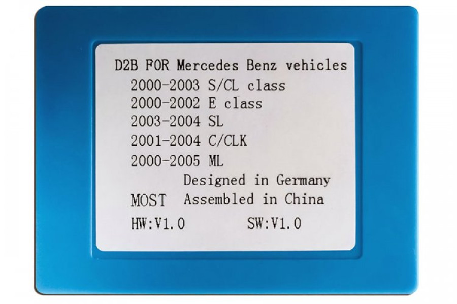 D2B Fiber Optic(MOST) adapter for Mercedes-Benz