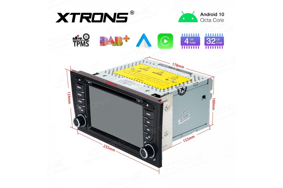 7" Android 12 (Genuine Specs).0 Octa-Core 32GB ROM + 4G RAM Car Multimedia DVD Player with GPS Support CarAutoPlay Custom fit for Audi