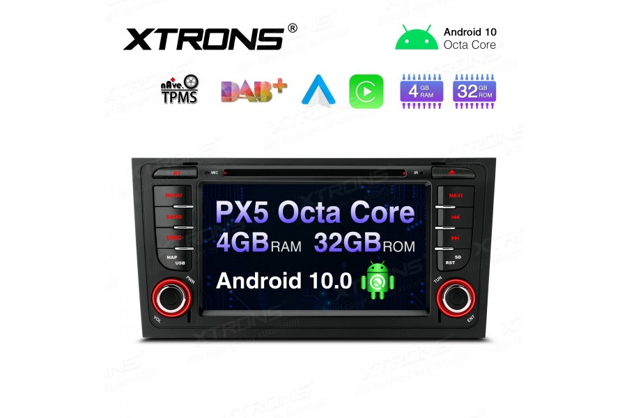 7" Android 12 (Genuine Specs).0 Octa-Core 32GB ROM + 4G RAM Car Multimedia DVD Player with GPS Support CarAutoPlay Custom fit for Audi