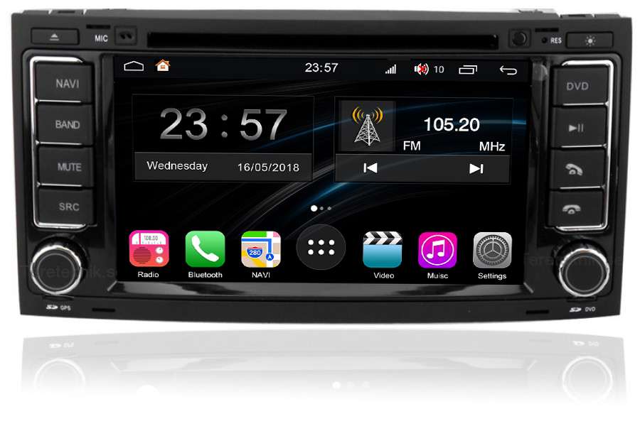 VW Touareg 2003-2010 Autoradio GPS Aftermarket Android Head Unit Navigation Car Stereo 
