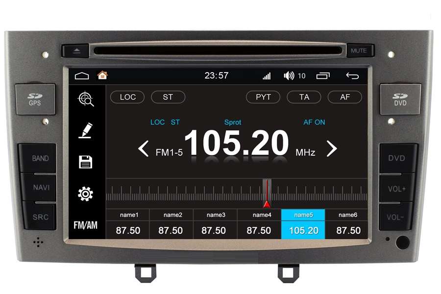 Peugeot 308/RCZ 2008-2013 Autoradio GPS Aftermarket Android Head Unit Navigation Car Stereo 