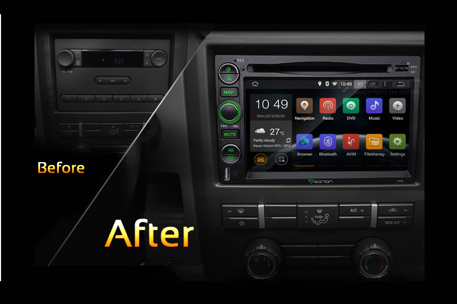 Ford Explorer/Fusion/Mustang/EDGE/Expedition Autoradio GPS Aftermarket Android Head Unit Navigation Car Stereo 
