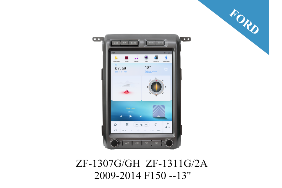 Ford 2009-2014 F150 13 inch Tesla Style Apple CarPlay Android Radio Upgrade