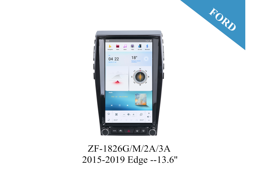 Ford 2015-2019 Edge 13.6 inch Tesla Style Apple CarPlay Android Radio Upgrade